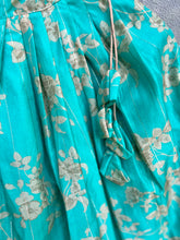 Load image into Gallery viewer, Drizzle - Sea-green chanderi lehenga set