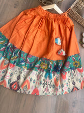 Load image into Gallery viewer, Desi glam - Orange Patola and kalamkari lehenga and blouse