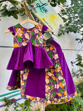 Load image into Gallery viewer, Flying Kites - Violet khali style Kalamkari lehenga with top