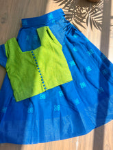 Load image into Gallery viewer, Butterfly wings-Checkered Jaquard Cotton Lehenga (0-11 Years)