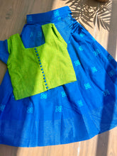 Load image into Gallery viewer, Butterfly wings-Checkered Jaquard Cotton Lehenga (0-11 Years)