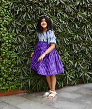 Load image into Gallery viewer, Ikat Bell-flower Dress (0-11 Years)