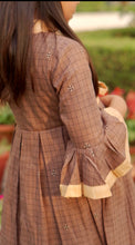 Load image into Gallery viewer, Vintage Checkered Hand-woven Dress (0-11 Years)