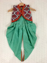 Load image into Gallery viewer, Girls Mint Ethnic Jump-suit With Coat (0-15 Years)