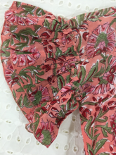 Load image into Gallery viewer, Girls pomegranate peach Hand-block Printed Dress (1-10 Years)