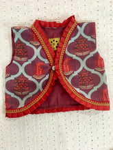 Load image into Gallery viewer, Girls Mint Ethnic Jump-suit With Coat (0-15 Years)