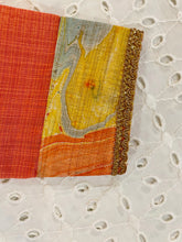 Load image into Gallery viewer, Baby-girls Orange Jute Silk Kurta Set (0-7ears)