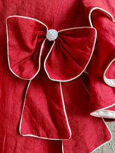 Load image into Gallery viewer, Girls Red Linen Plazzo Style Jump-suit (0-11 Years)
