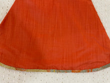 Load image into Gallery viewer, Baby-girls Orange Jute Silk Kurta Set (0-7ears)