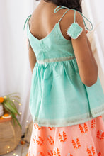 Load image into Gallery viewer, Gentle Breeze Peplum Lehenga set (0-11 Years)