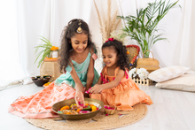 Load image into Gallery viewer, Gentle Breeze Peplum Lehenga set (0-11 Years)