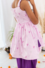 Load image into Gallery viewer, Lavender and purple tulip pants & peplum top (0-10 Years)