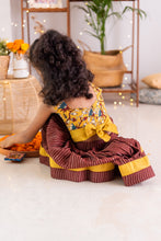 Load image into Gallery viewer, kalamkari Vintage shaded Lehenga Set (0-9 years)