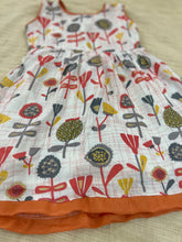 Load image into Gallery viewer, Cream & Peach Gold Prints Frock