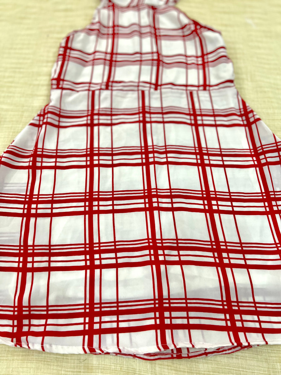 ECLIPSE DRESS - RED CHECK