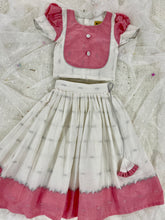 Load image into Gallery viewer, Cinderella In White Handwoven Lehenga Set (0-8 Years)