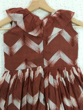 Load image into Gallery viewer, Chocolate Brown Ruffle Dress