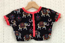 Load image into Gallery viewer, Black & Pink Kalamkari Lehenga Choli