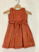 Load image into Gallery viewer, Baby Girls Brick Red Party Dress (0-9 Years)