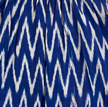 Load image into Gallery viewer, Blue and Pink Handloom Ikat Cotton Frock