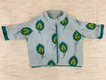 Load image into Gallery viewer, Green Softcrepe Midcalf Layered Longskirt With Printed Crepe Blouse (0-15 Years)