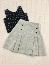 Load image into Gallery viewer, Black and Grey Handloom Skirt With Galaxy Top (1-15 Years)