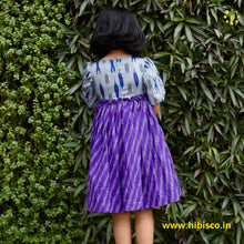 Load image into Gallery viewer, Ikat Bell-flower Dress (0-11 Years)