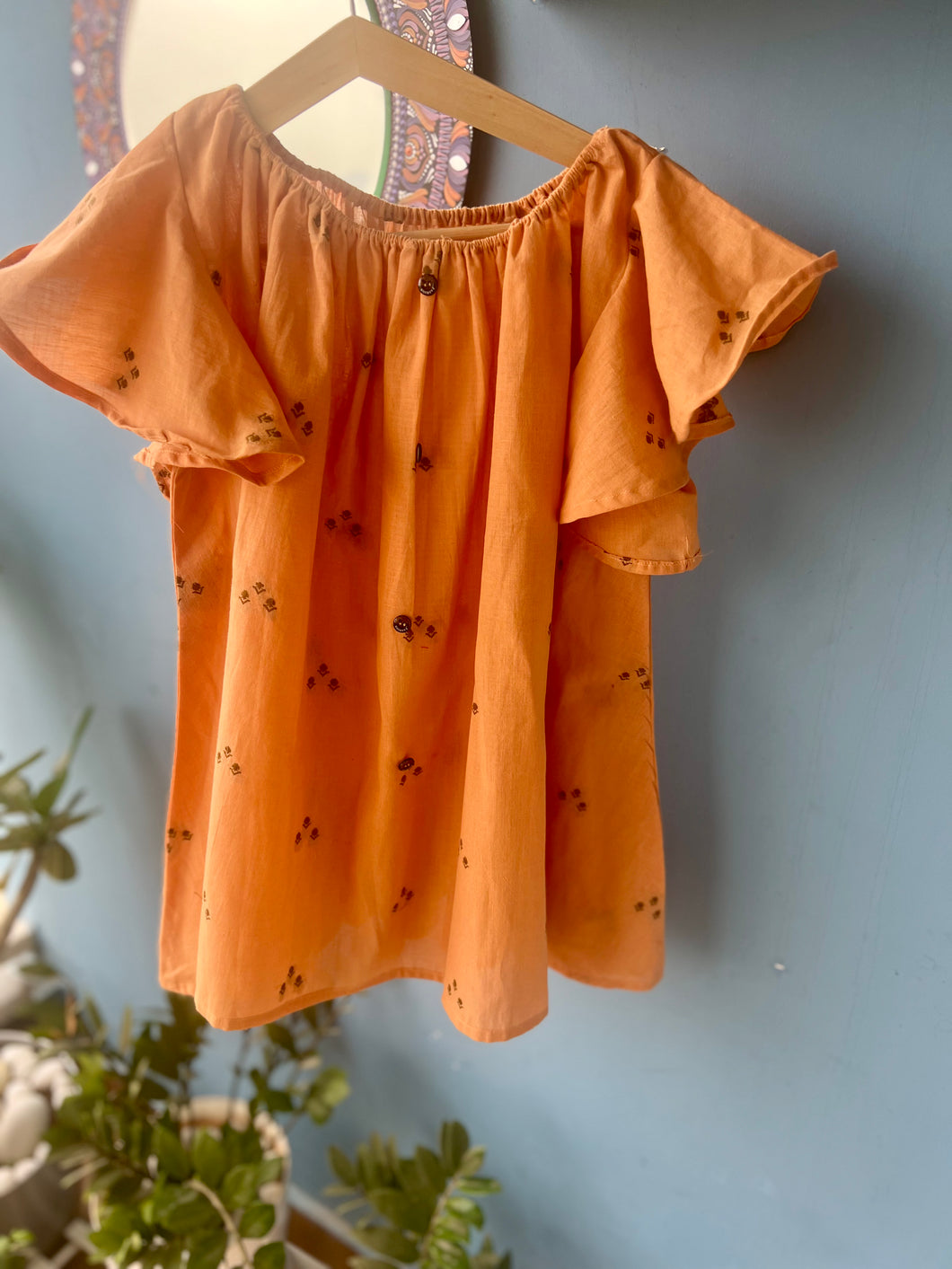 Hibisco flary handwoven cotton dress (0-11 Years)
