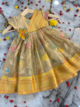 Load image into Gallery viewer, Little Queen- Ethnic overlap style meenakari dress (0-8 Years)
