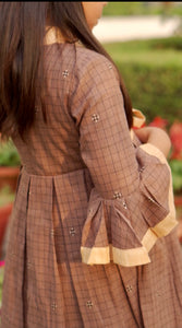 Vintage Checkered Hand-woven Dress (0-11 Years)