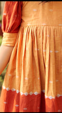 Load image into Gallery viewer, &quot;Blush in Silver&quot; Dual Shaded Hand-woven Dress (0-11 Years)
