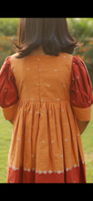 Load image into Gallery viewer, &quot;Blush in Silver&quot; Dual Shaded Hand-woven Dress (0-11 Years)
