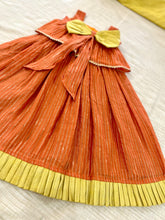 Load image into Gallery viewer, Marie Gold Saffron Lehenga set (0-11 Years)
