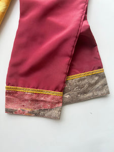 Yellow checks Kurta Set  (0-7 Years)