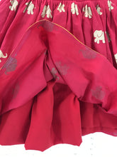 Load image into Gallery viewer, Girls Red Elephant Hand-block Prints Designer Frock (0-5 Years)
