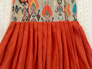 Girls Orange Collar style designer dress (1-13Years)