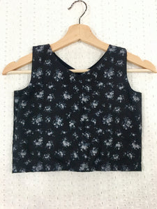 Black and Grey Handloom Skirt With Galaxy Top (1-15 Years)