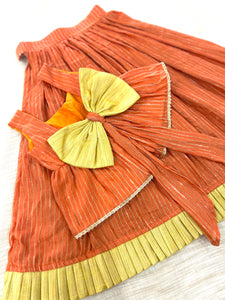Marie Gold Saffron Lehenga set (0-11 Years)